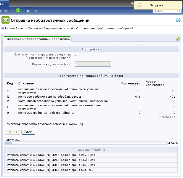 Управление почтой