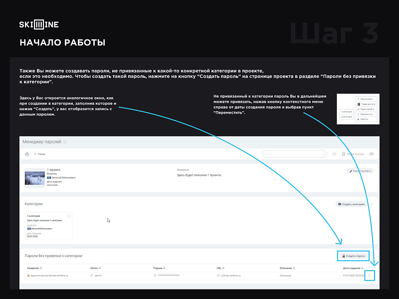 Skillline - менеджер паролей