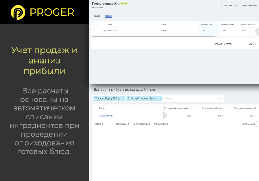 Б24:Общепит - Комплексное решение сферы питания в Битрикс24 (калькуляция блюд, учет ингредиентов)