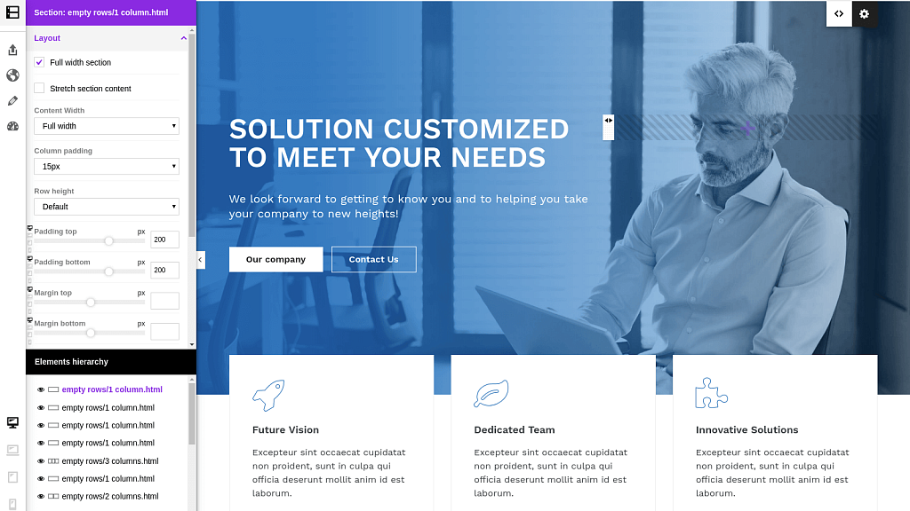 AZEXO - конструктор страниц