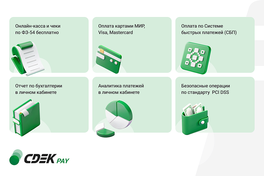 Интернет-эквайринг CDEK Pay — прием платежей на сайте для редакций Старт и Стандарт