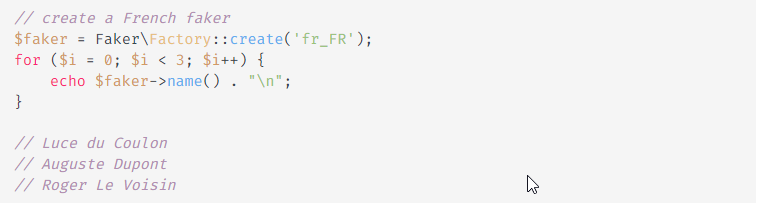 Модуль dZENcode: Fakerphp