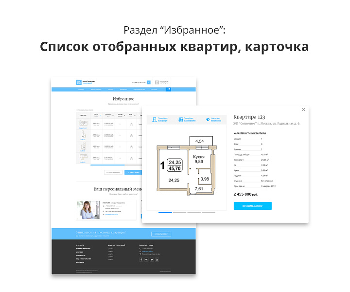 Адаптивный сайт застройщика (строительной компании) АСЗ