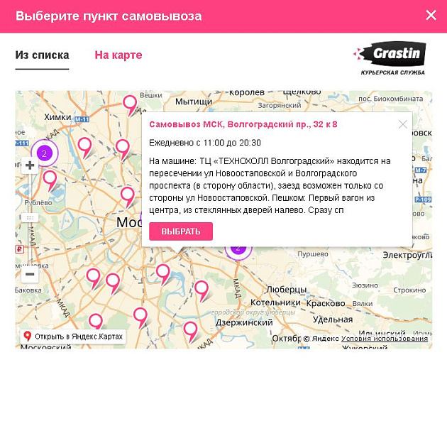 Интеграция с Grastin