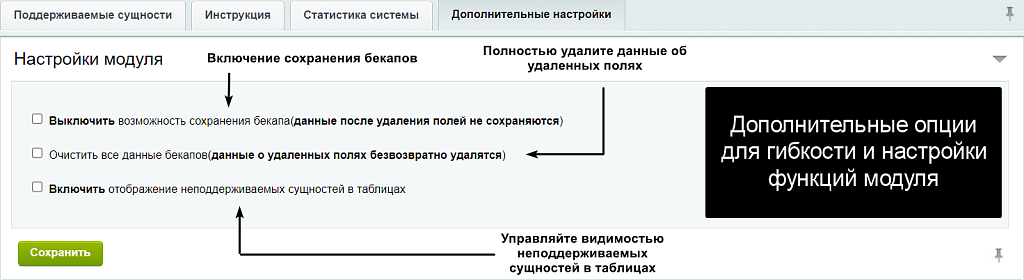 АйтиНебо: Пользовательские поля