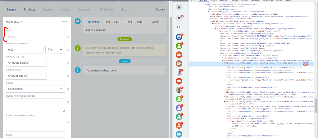 Ограничения прав для CRM